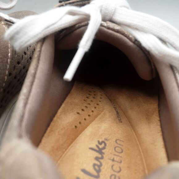 Clarks Caroline Ella Sneakers Women's 5.5M Brown Metallic 2 - Picture 6 of 11